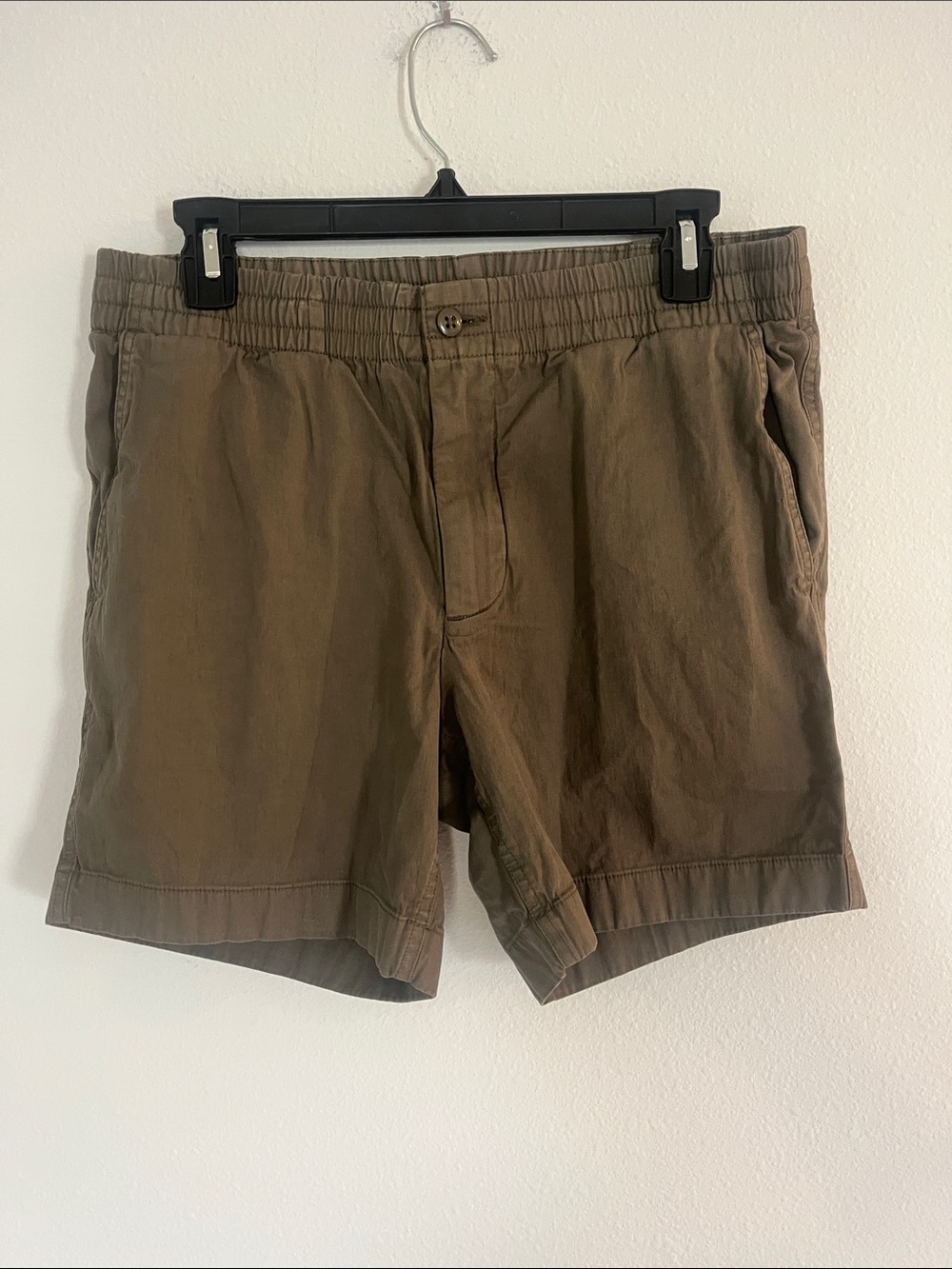 CREMIEUX Green Pull On Chino Shorts Size 32